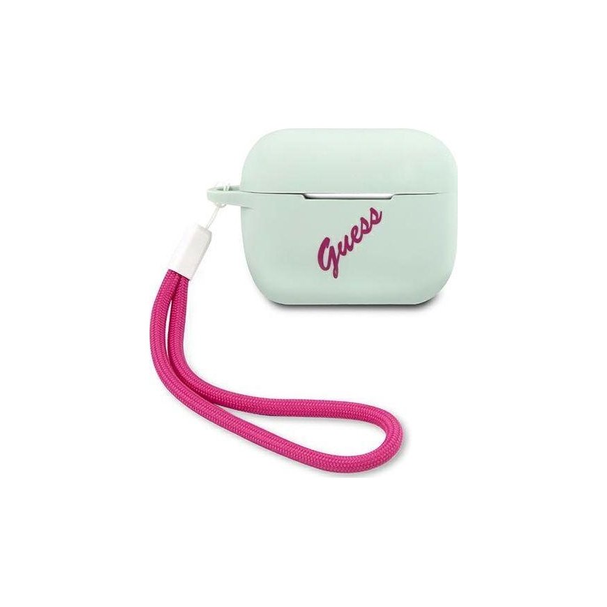Guess Protective case GUACAPLSVSBF silicone Vintage for AirPods Pro blue pink