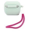 Guess Protective case GUACAPLSVSBF silicone Vintage for AirPods Pro blue pink