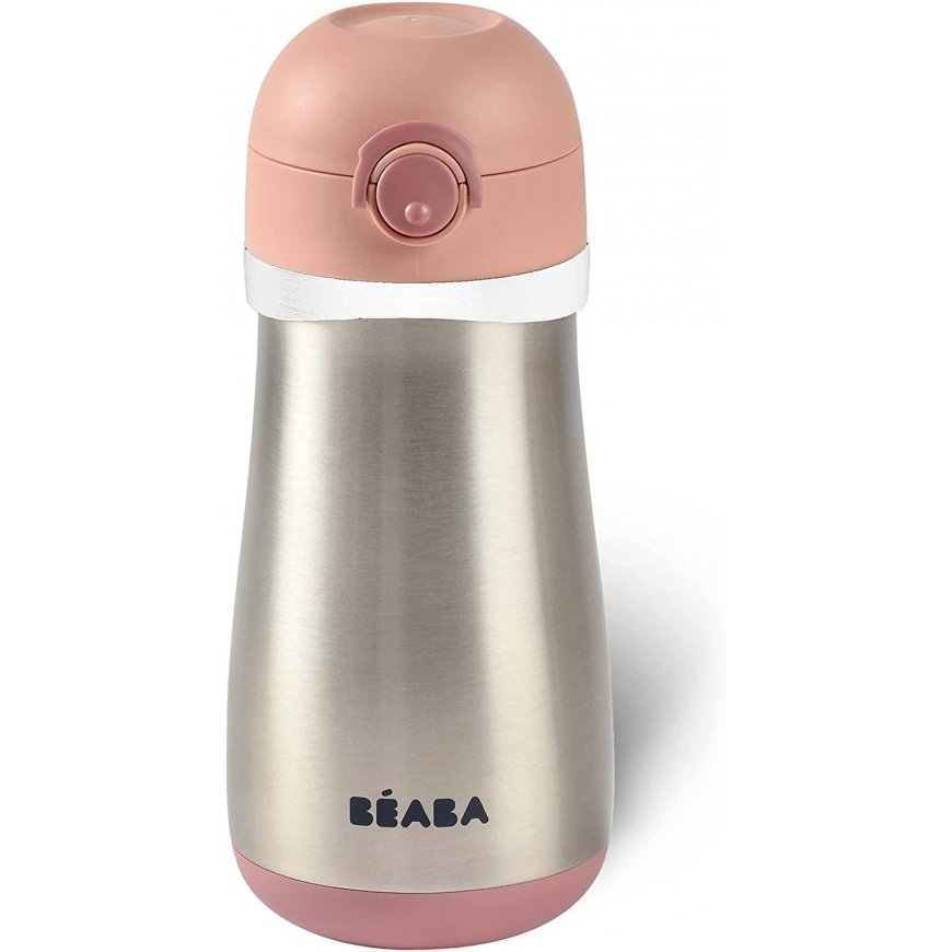 BEABA METAL DRINK FROM 18 MONTHS, 350 ML, OLD Pink