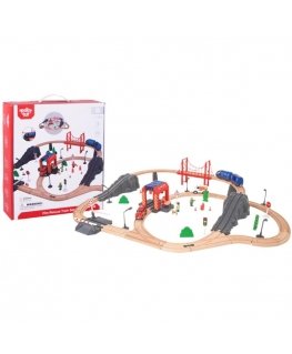 Tooky Toys Tooky Toy Wooden train "Ambulance 70 el".
