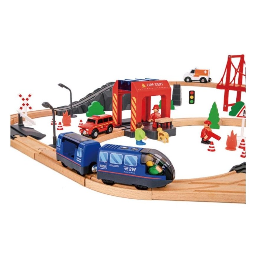 Tooky Toys Tooky Toy Medinis traukinys „Ambulans 70 el“. – 4