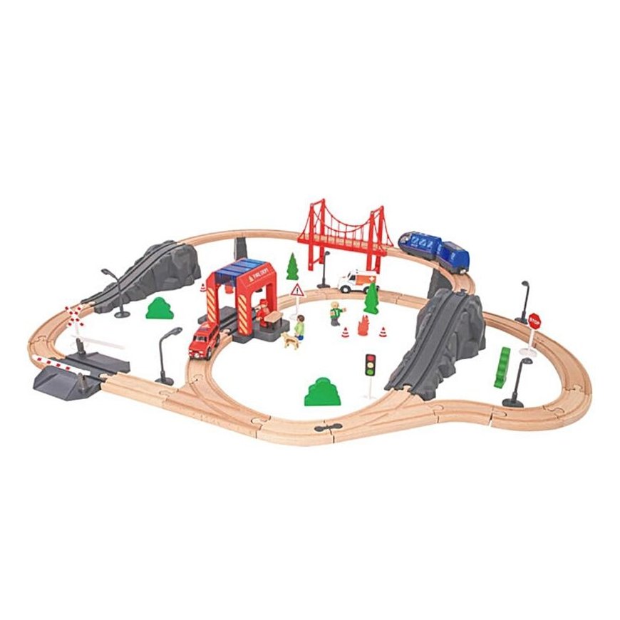Tooky Toys Tooky Toy Wooden train "Ambulance 70 el". – 5