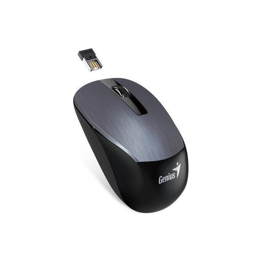 Genius pelė NX-7015, 1600DPI, 2.4 [GHz], optinis, 3 kl., belaidis USB, pilkas, AA – 2
