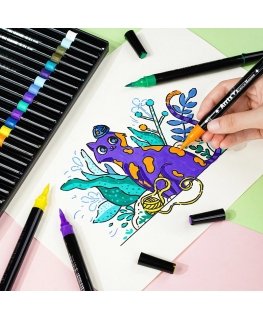 Acrylic markers - felt-tip pens ARRTX, 24 colors