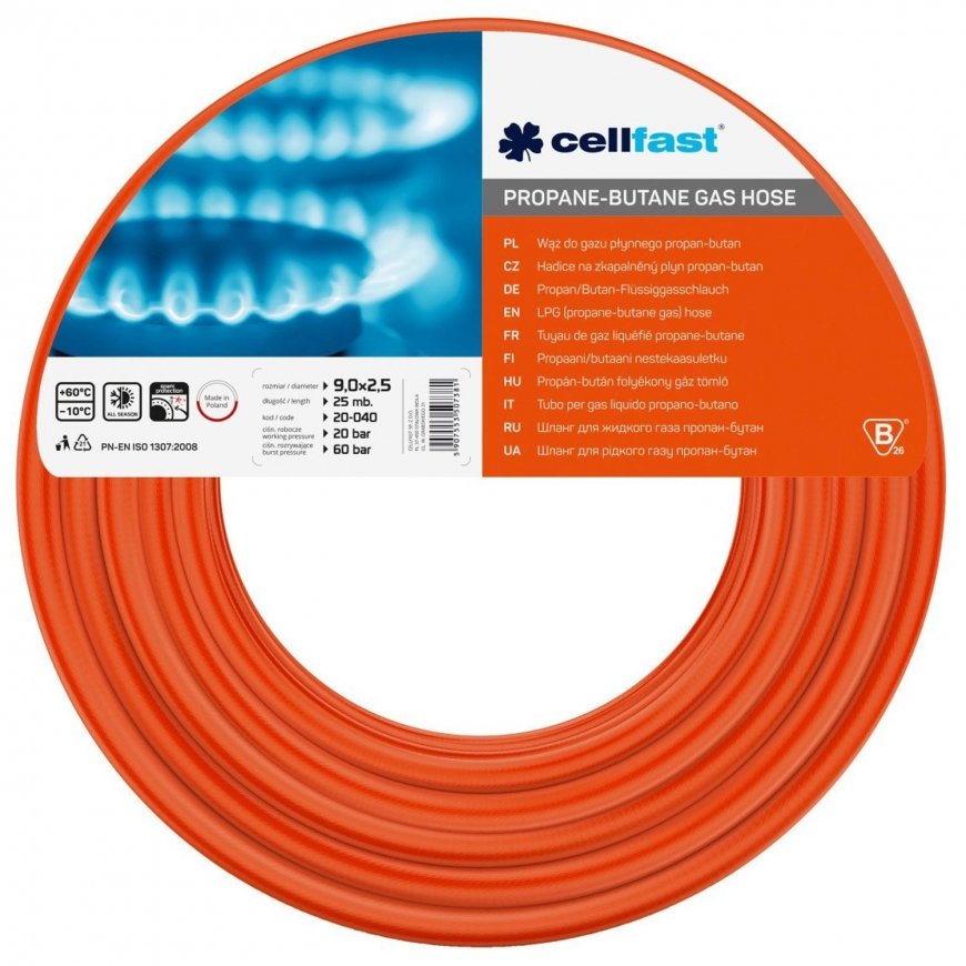 Cellfast C. PROPANE-BUTANE GAS HOSE 9x2.5x25m – 2
