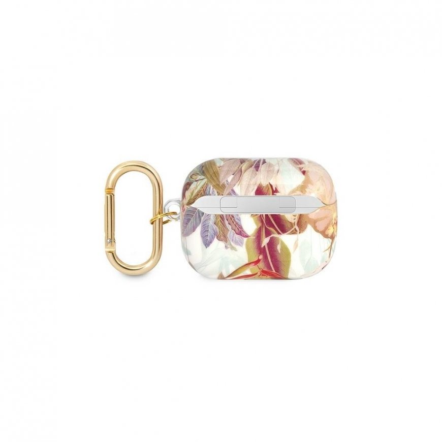 Guess Flower Strap Collection apsauginis dėklas, skirtas AirPods Pro, violetinis – 4