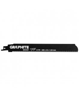 Graphite Graphite reciprocating saw blades (scroll saw blade, HM, 228 x 24 x 1.25 mm, 8TPI)