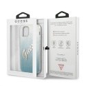 Guess GUHCP12MPCUGLSBL iPhone 12/12 Pro 6,1 colio mėlynas/mėlynas kietasis dėklas Glitter Gradient Script Guess GUHCP12MPCUGLSBL iPhone 12/12 Pro 6,1 colio mėlynas/mėlynas kietasis dėklas Glitter Gradient Script