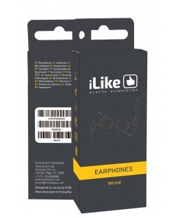 iLike - Earphones IEA01BK 3.5mm Black