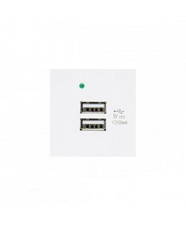 div class"int_ce_html"USBx2 socket with Maclean charger, double, 2.1A fast charging, white, MCE728W/div