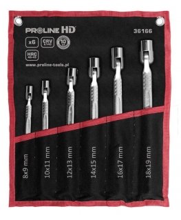 Proline Pro-Line šarnyrinių veržliarakčių rinkinys 8-19mm 6 vnt (36166)