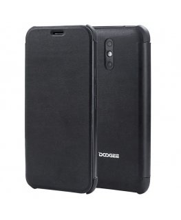 Doogee X10 Flip case + tempered glass