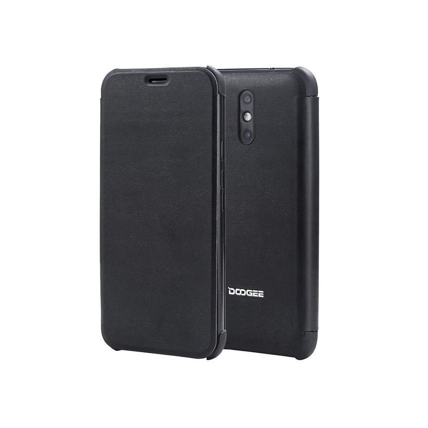 Doogee X10 Flip case + tempered glass