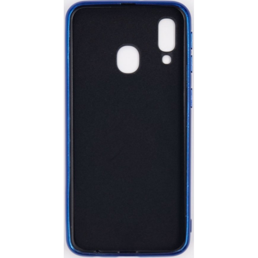 Evelatus Samsung Galaxy A40 Water Ripple Full Color Electroplating Tempered Glass Blue