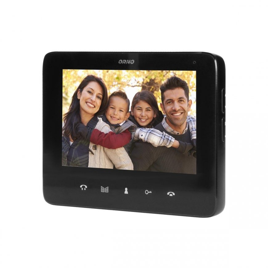 Orno Two-family video intercom, handset, color, 7-inch LCD, with remote control reader, intercom, built-in, INDI MULTI P – 4
