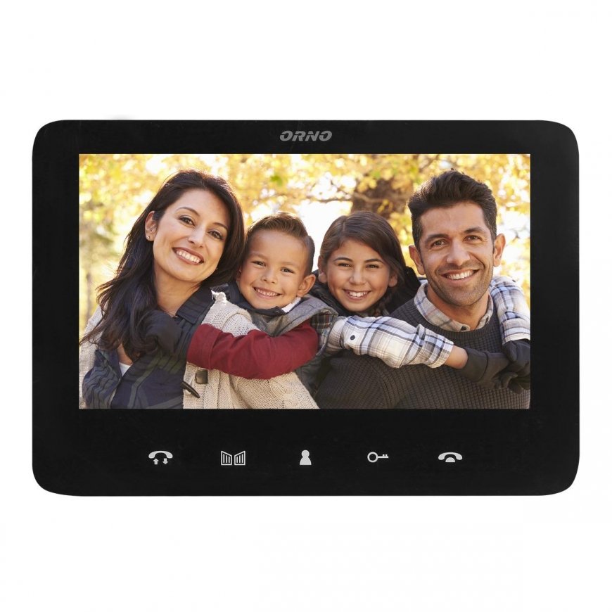 Orno Two-family video intercom, handset, color, 7-inch LCD, with remote control reader, intercom, built-in, INDI MULTI P – 5
