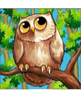 Beldizart Owl on a branch 25*25 cm AZ-1861