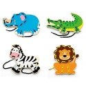 Puzzle Wooden shoelace game Animals, Viga Puzzle Wooden shoelace game Animals, Viga