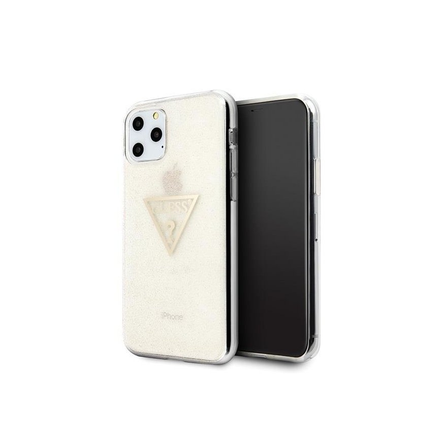 Guess GUHCN58SGTLGO iPhone 11 Pro Gold/Gold Hard Case Glitter Triangle – 2