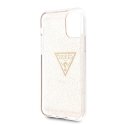 Guess GUHCN58SGTLGO iPhone 11 Pro Gold/Gold Hard Case Glitter Triangle