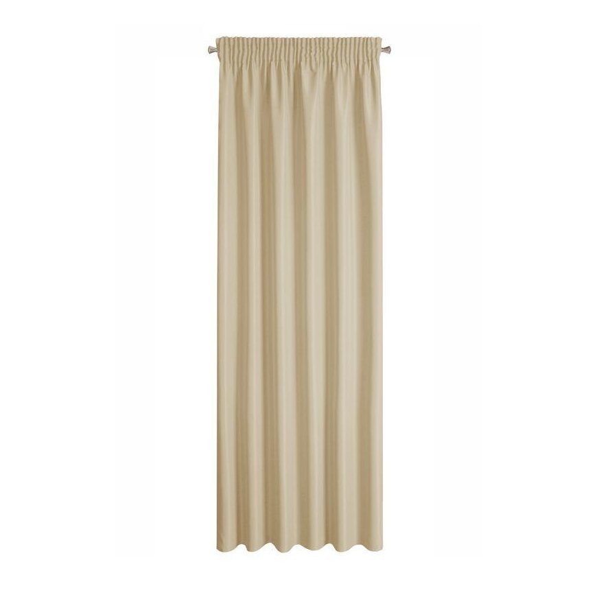 Eurofirany RITA Night curtain made of smooth fabric, 140X270 cm, strip / tunnel / hooks, color: beige – 3