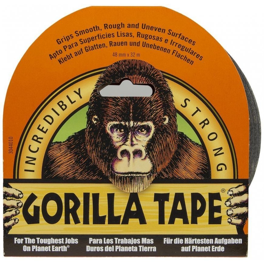 Gorilla Tape insulating tape black 4.77cm × 32m