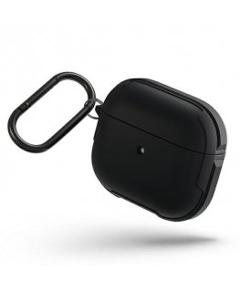 UNIQ DĖKLAS Valencia AirPods 3 juoda/vidurnakčio juodoji antimikrobinė medžiaga