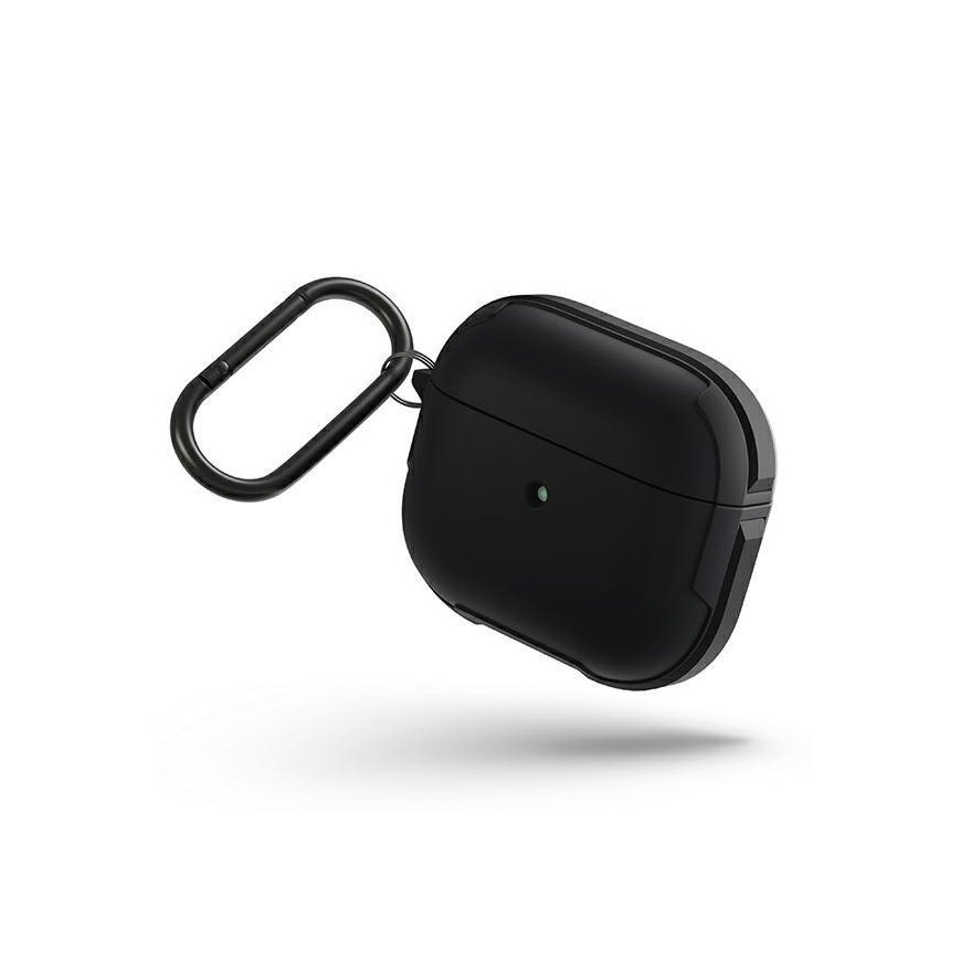 UNIQ DĖKLAS Valencia AirPods 3 juoda/vidurnakčio juodoji antimikrobinė medžiaga
