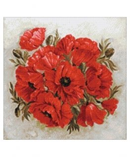 Beldizart Scarlet Poppies 38x38 cm WD2470