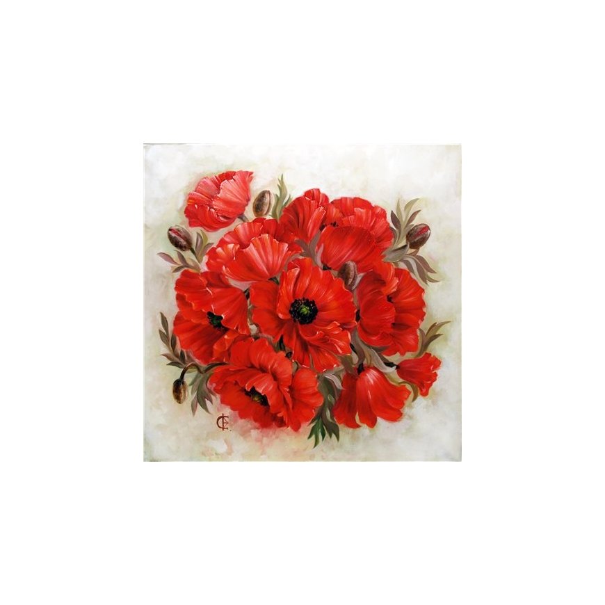 Beldizart Scarlet Poppies 38x38 cm WD2470 – 2