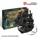 CUBIC FUN Dėlionė CubicFun 3D siaurapjūklis Piratų laivas „Karalienė Ana“