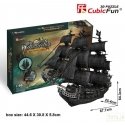 CUBIC FUN Dėlionė CubicFun 3D siaurapjūklis Piratų laivas „Karalienė Ana“