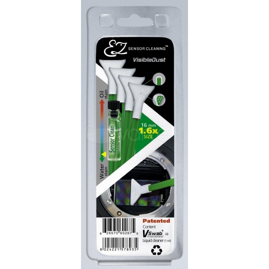Cleaner Visible Dust Cleaning kit EZ Kit Sensor Clean for 1.6 x 24 mm green camera sensors (5695328)