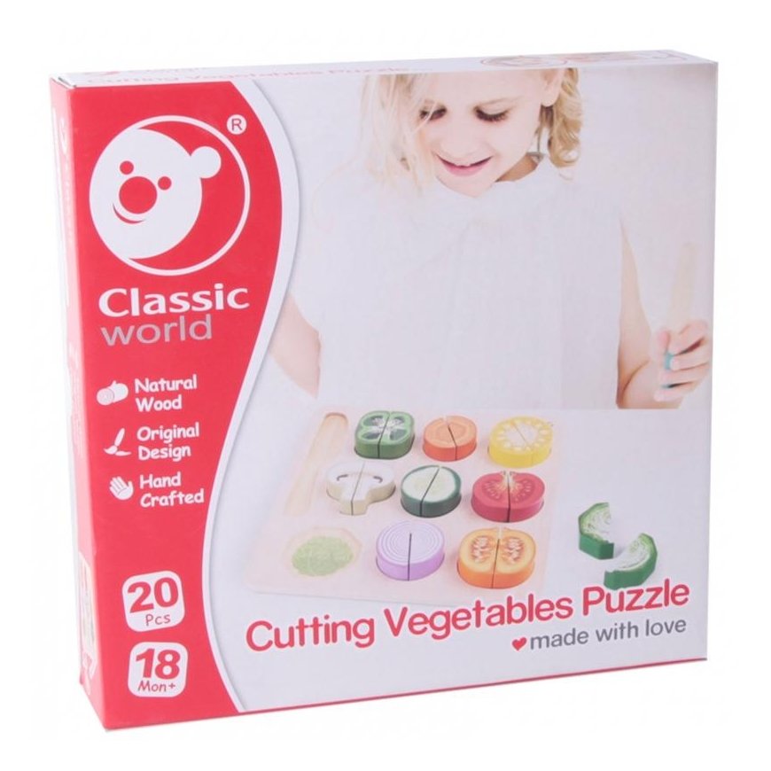 Classic World wooden cutting vegetable set – 2