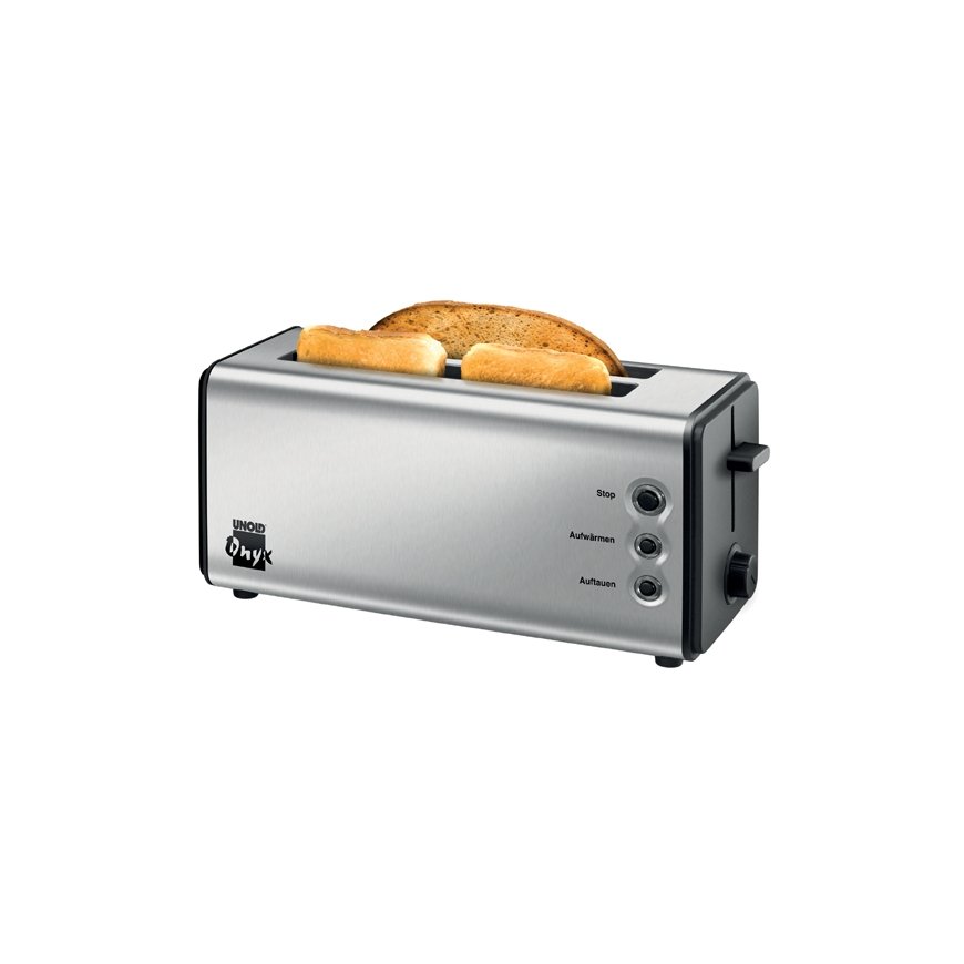 Unold Onyx Duplex 2 šķēle (-s) 1400 W Melns, Nerūsējošs tērauds