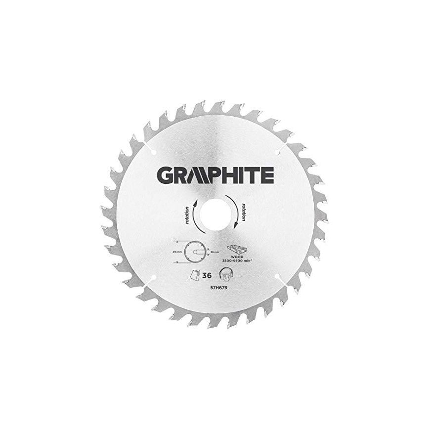 Graphite Graphite circular saw 216x30x3.2mm 36z. - 57H679 – 2