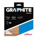 Graphite Graphite circular saw 216x30x3.2mm 36z. - 57H679 Graphite Graphite circular saw 216x30x3.2mm 36z. - 57H679