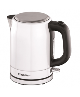 Kettle CLoer Standard, Stainless steel, White/stainless steel, 2200 W, 360° rotational base, 1 L