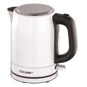 Virdulys CLoer Standard, Nerūdijantis plienas, Baltas/stainless steel, 2200 W, 360° rotational base, 1 L Virdulys CLoer Standard, Nerūdijantis plienas, Baltas/stainless steel, 2200 W, 360° rotational base, 1 L