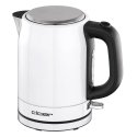 Kettle CLoer Standard, Stainless steel, White/stainless steel, 2200 W, 360° rotational base, 1 L Kettle CLoer Standard, Stainless steel, White/stainless steel, 2200 W, 360° rotational base, 1 L