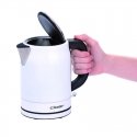 Kettle CLoer Standard, Stainless steel, White/stainless steel, 2200 W, 360° rotational base, 1 L Kettle CLoer Standard, Stainless steel, White/stainless steel, 2200 W, 360° rotational base, 1 L