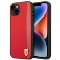 Ferrari FEHCP14MAXRE iPhone 14 Plus 6.7" Red/Red Hard Case, Carbon Ferrari FEHCP14MAXRE iPhone 14 Plus 6.7" Red/Red Hard Case, Carbon