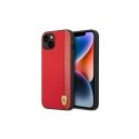 Ferrari FEHCP14MAXRE iPhone 14 Plus 6,7 colio raudonas/raudonas kietas dėklas, anglis Ferrari FEHCP14MAXRE iPhone 14 Plus 6,7 colio raudonas/raudonas kietas dėklas, anglis