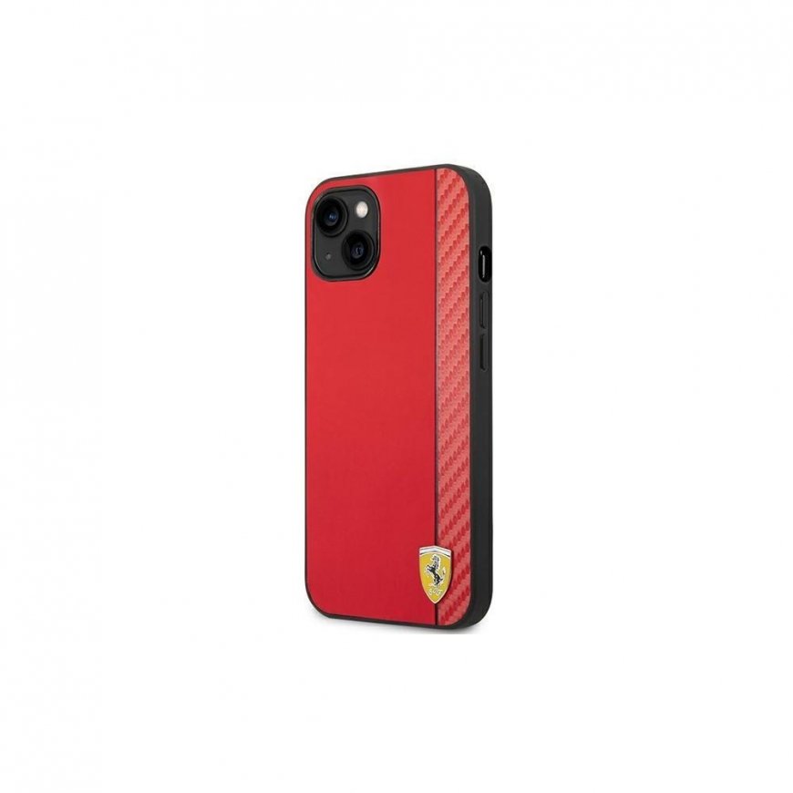 Ferrari FEHCP14MAXRE iPhone 14 Plus 6,7 colio raudonas/raudonas kietas dėklas, anglis – 3