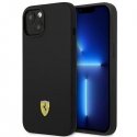 Case Ferrari FEHCP14MSIBBK iPhone 14 Plus 6.7" Black/Black Hard Silicone Metal Logo