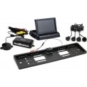 Amio Parkavimo jutiklių rinkinys tft02 4.3 "su kamera hd-402-led 4 jutikliais juodas" auksinis "