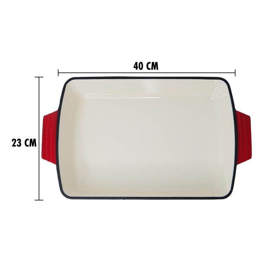 Square enameled cast iron frying pan Zyle ZY140RKI – 2