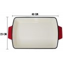 Square enameled cast iron frying pan Zyle ZY140RKI Square enameled cast iron frying pan Zyle ZY140RKI