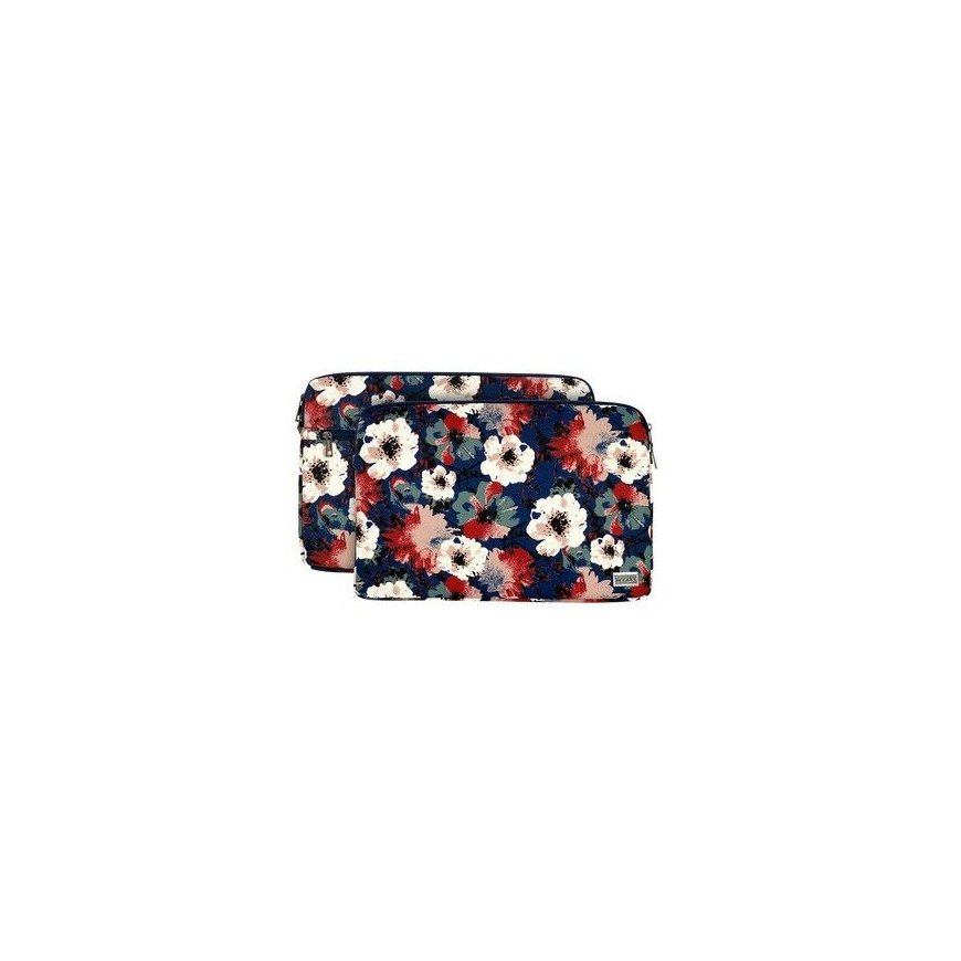 iLike Universal WONDER SLEEVE LAPTOP 13-14 INCHES CAMELLIA Blue Red