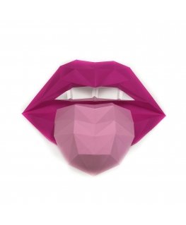 Beldizart SALE Wizardi 3D Papercraft Kit Lips Pink/Crimson PP-1GUB-2MP